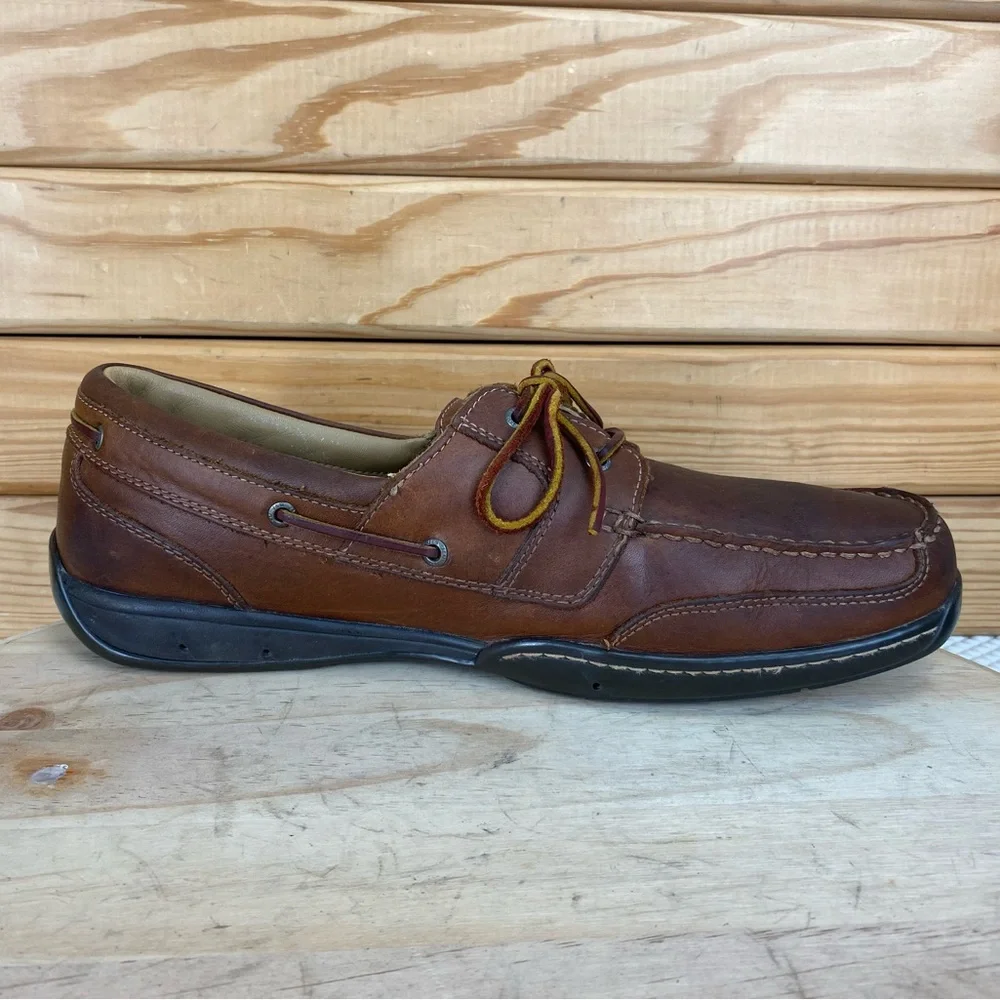 Johnston & Murphy XC4 Mens 12 US Brown Dual Width Sheepskin Loafers Casual Shoes